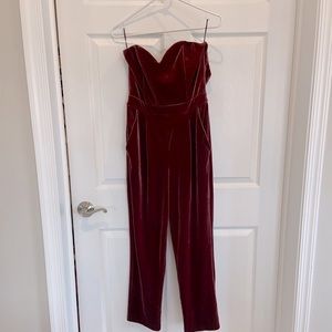 Express velvet jumpsuit